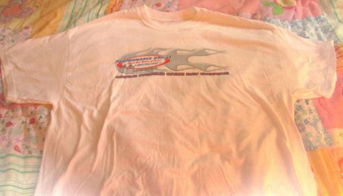 Men's white racing shirt "performance bodies" sz 2xl