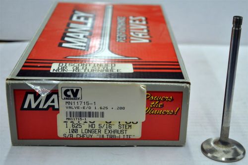 Manley 11715-1 small block chevrolet extreme duty exh valve 1.625" +.200" .3415"