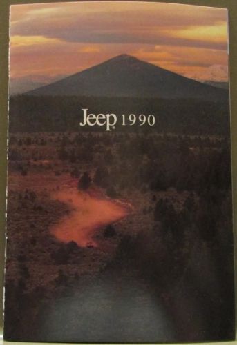 1990 jeep small sales brochure comanche wagoneer cherokee wranger original