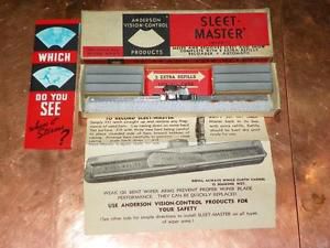 Nos 1936 anderson vision control &#034;anco&#034; sleet master stainless wiper kit model f