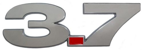 2011 - 2014 ford mustang v6 3.7 liter chrome fender badge emblem set