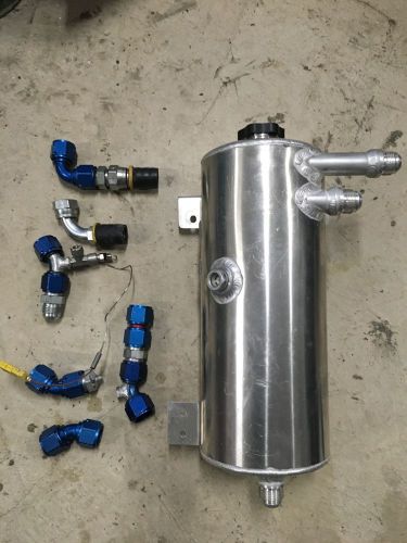 Moroso dry sump oil tank with 12an fittings (possibly a surge or expansion tank)