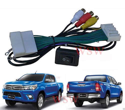 Av video-audio in unlock oem dvd for toyota hilux revo fortuner 2015 plug play
