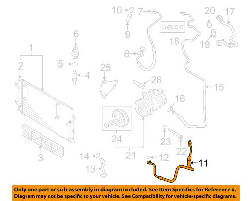 Audi oem 09-12 q5 air conditioner-discharge hose 8r0260701j