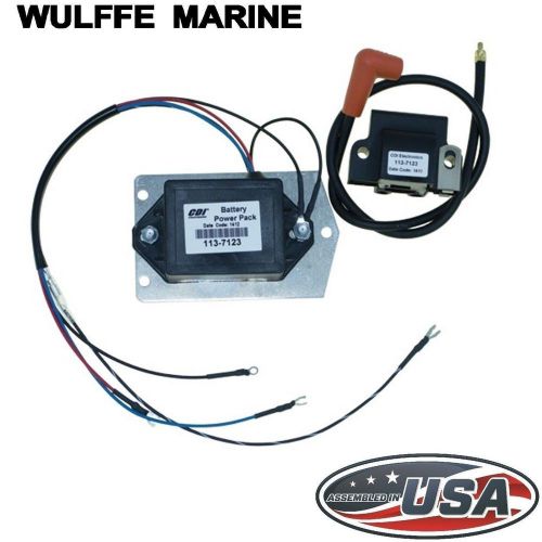 Amplifier &amp; coil johnson evinrude 55 60 65 85 100 cdi 113-7123 power pack 397123
