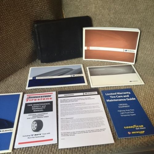 2009 subaru impreza owners manual with service/warranty guides and case