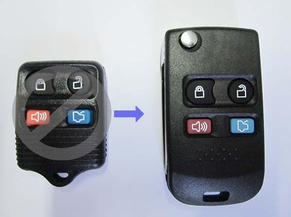 Ford thunderbird focus five hundred 4 bt. flip key shell shell entry fob key f4f