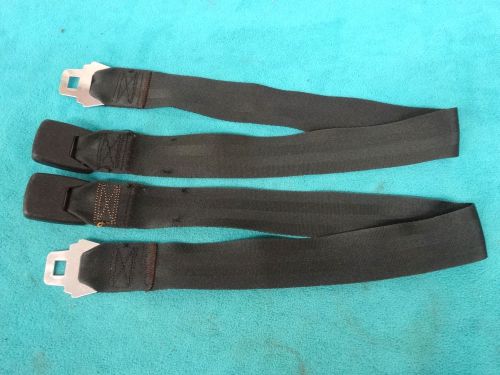 1970 mopar a, b, e-body shoulder belts, blk, p-535 chrome buckle, cln pr w-bolts