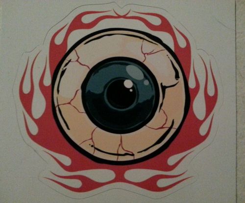 Chronic racing eyeball logo decal sticker large triumph suzuki yamaha honda