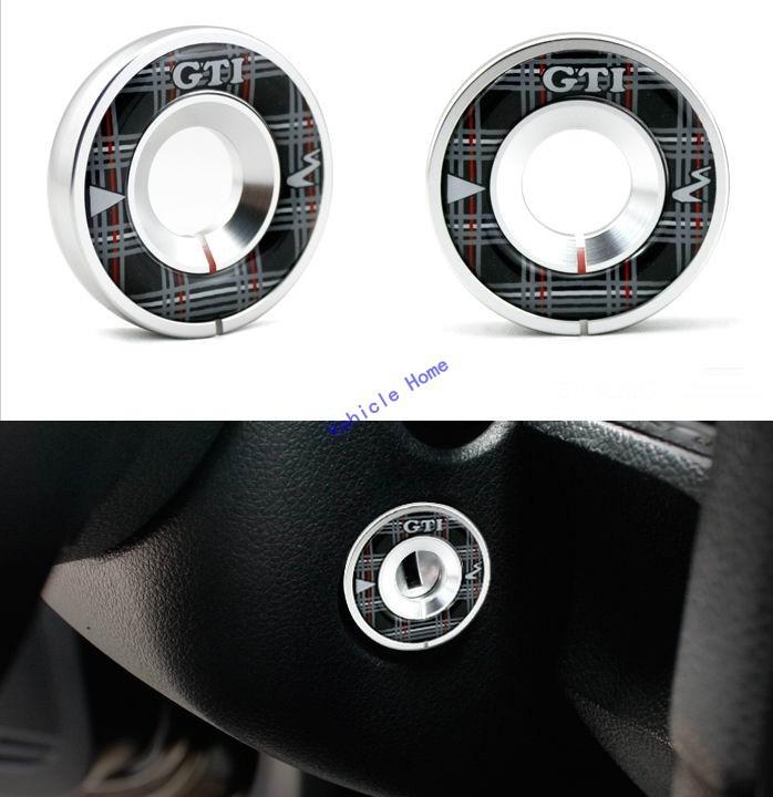Buy 02 Ignition Key Lock Keyhole Decoration Ring for VW Volkswagen Golf