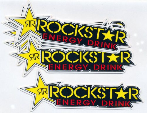 ( 8 ) rockstar energy drink decal die-cut stickers auto motor vehicle
