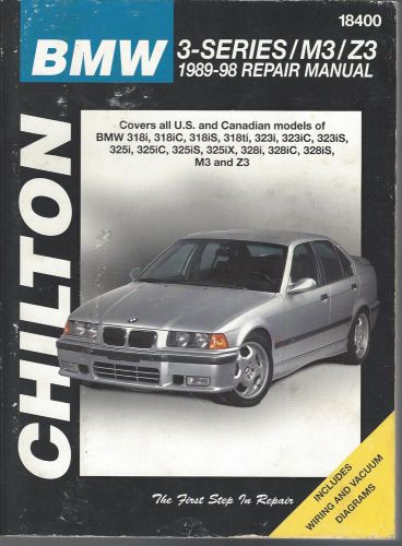 Chilton bmw 3-series / m3 / z3 1989-98 repair manual