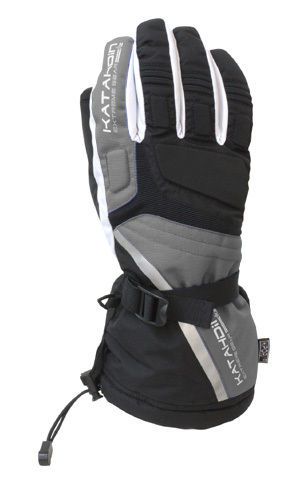 Katahdin cyclone gray waterproof cold weather atv snow sports snowmobile glove