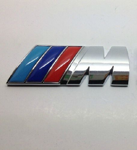 ///m emblem m badge sticker car rear trunk metal decal m-series for bmw m3 m4 m5