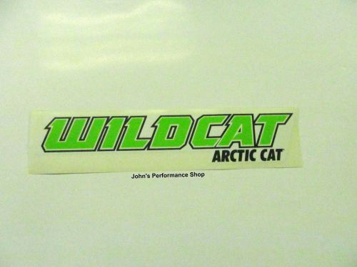 Oem arctic cat green 12" wildcat decal 5239-745