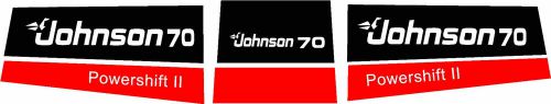 75 hp powershift 2 johnson decal kit red and black