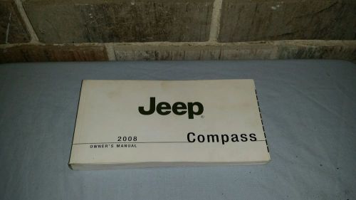 Nice oem 2008 jeep compass owners manual book