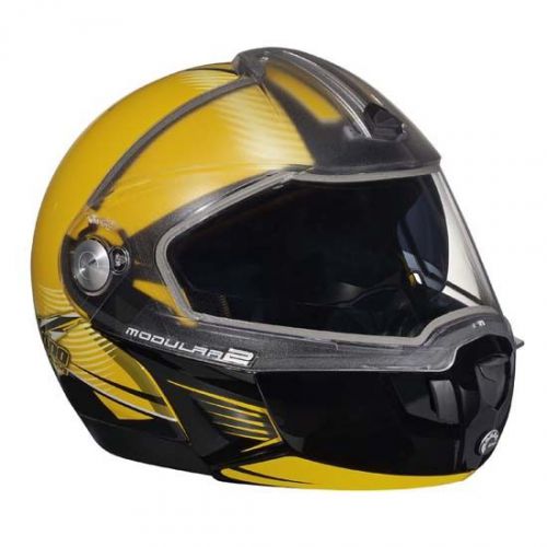 Ski-doo modular 2 genuine helmet - yellow