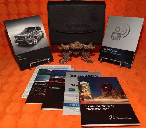 2016 mercedes-benz gl gl350 gl450 gl550  4matic bluetec owners manual set 16◻