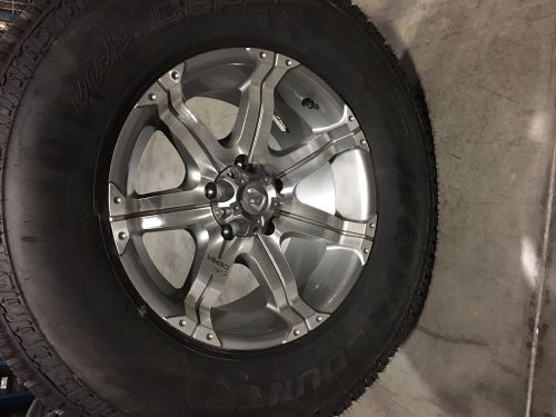 Brand new dick cepek trail country lt285/70r17 on gun metal 7 5x5 qty 1