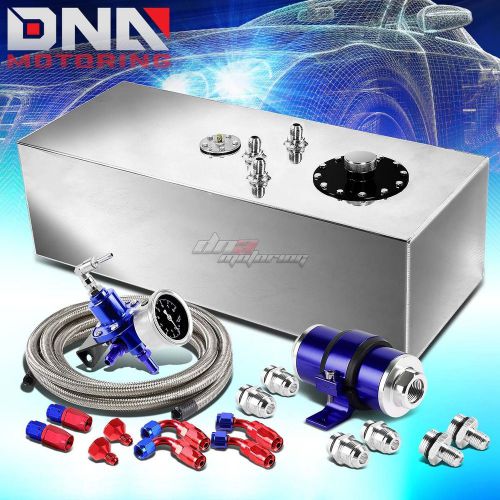 Buy 15 GALLON TOPFEED FUEL OIL GAS TANK+CAP+LINE+PRESSURE REGULATOR