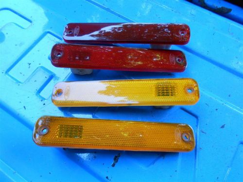 73-79 ford truck 78-79 bronco 73+ van side marker light set (4) original &amp; nice