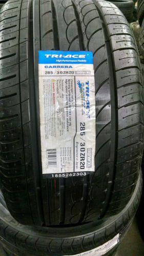 (2) new pair 285/30zr20 carrera tri-ace tire 285 30 20 z-rated 99w r20 zr