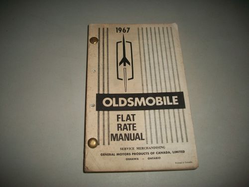 Original 1967 oldsmobile flat rate manual complete body &amp; chassis service