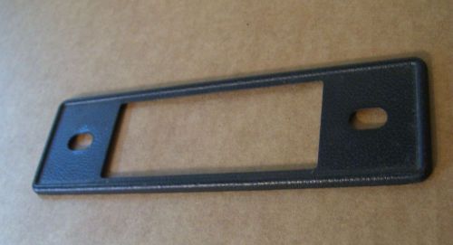 Rat rod radio face plate black #1 ford chevy  mopar 60s 70s ?  metal universal