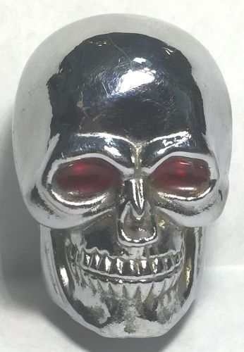 Vintage skull gear shift knob - red eyes