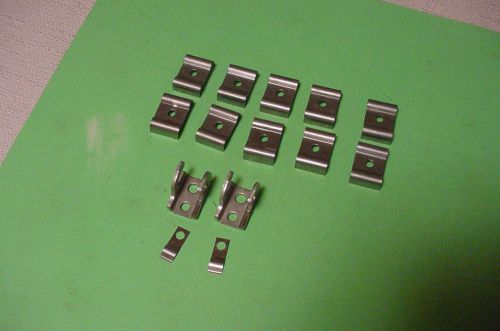 Evinrude johnson n.o.s. vintage stainless remote cable mounting hadware look!!!!