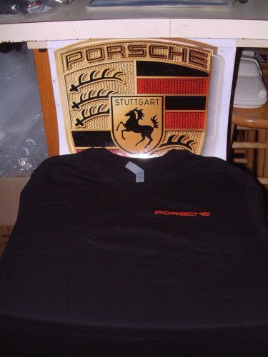 Porsche na, porsche racing le mans event long/sleeve t-shirt usa l, euro xl nib!