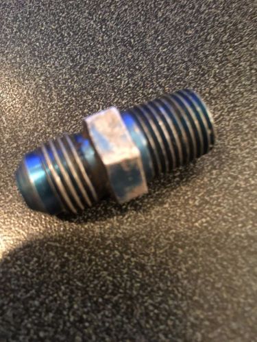 Straight adapter - 6 an male to 1/2&#034; npt male, aluminum