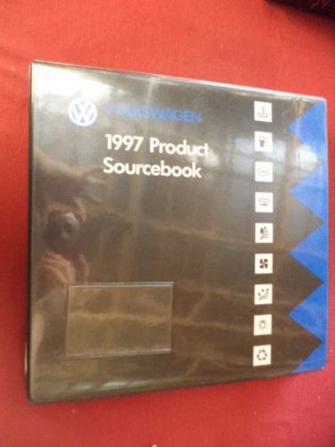 1997 volkswagen product sourcebook w/ guidebook original dealer book cabrio
