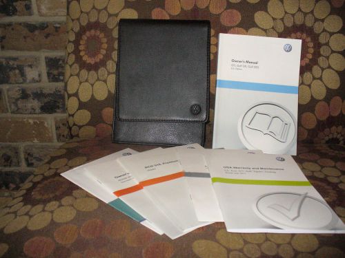 2011 11 volkswagen gti golf owners manual with case 45