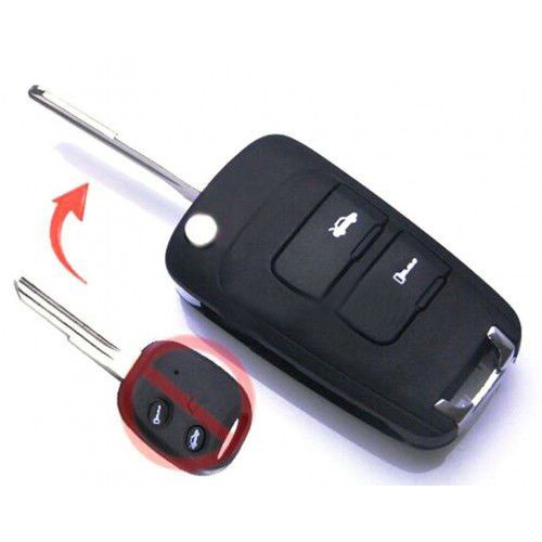 Flip remote key 2 buttons 433mhz 70 chip for old chevrolet epica