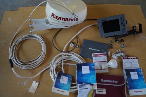 Raymarine plotter c-80 system raydome 2kw, gps, ant, mount/mast, chart card ne