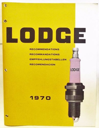 Vintage england british &#039;1970 lodge spark plug catalog nice 56 page