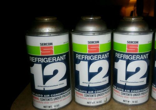 Sercon r12 refrigerant 3 full 14oz cans