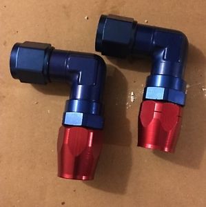 Russell full flow forged swivel hose end 90 10an (x2) 799-613660