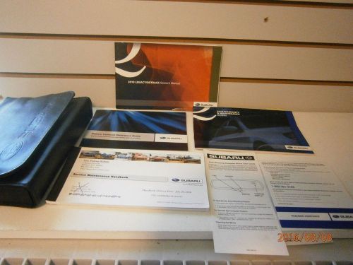 2010 subaru legacy outback owners manual book with case