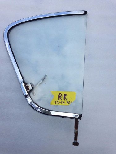 1953 1954 plymouth 4 dr sedan right rear vent window (passenger)