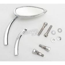 Pro-one chrome billet smooth oval pro-street mirror, right side 65-035
