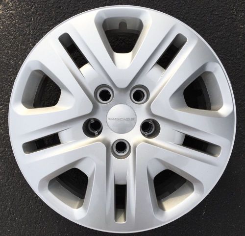 2013-16 dodge journey 17" oem silver hubcaps (complete set of 4)