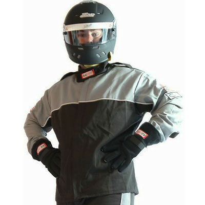 Rjs multi-layer jr. driving jacket, champion-20 redline, sfi-20, auto racing