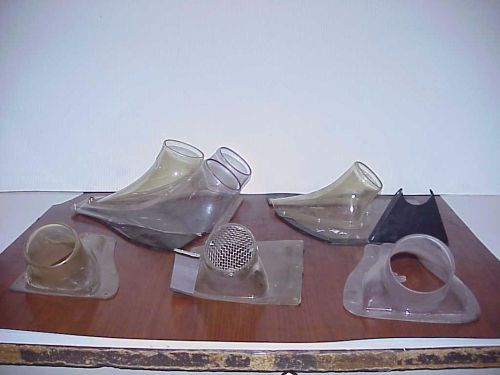5 vintage plastic naca ducts from a nascar team arca c4 xfinity asa late model