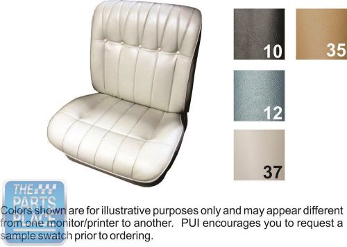 1965 riviera custom black front buckets seat covers - pui