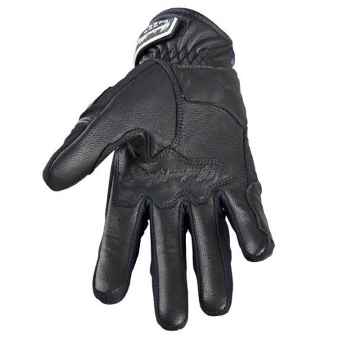 Speed and strength cat out'a hell-short womens leather/textile gloves, black, xl