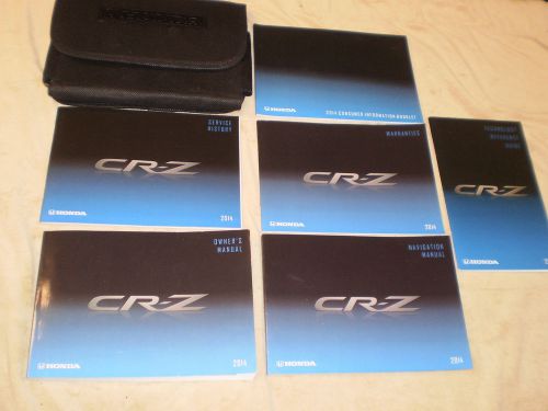 2014 honda cr-z complete car owners manual books nav guide case all models