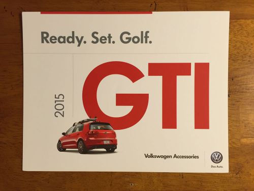 2015 gti volkswagen accesories catalog, sales brochure
